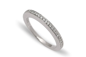 Radius Slim Pave' Diamond Ring