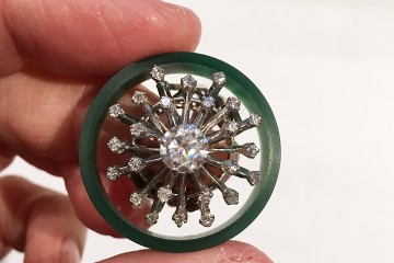 custom diamond cocktail ring pendant