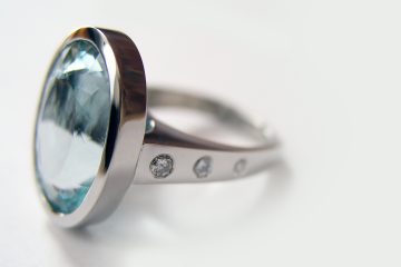 Custom Large Oval Aquamarine Ring