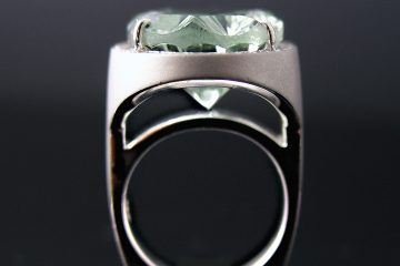 Custom Viviana Green Amethyst Silver Ring