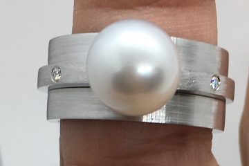 Pearl Engagement Ring